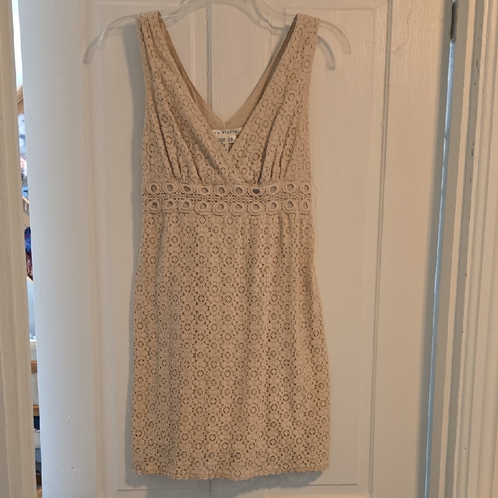 Beige Mini Dress
